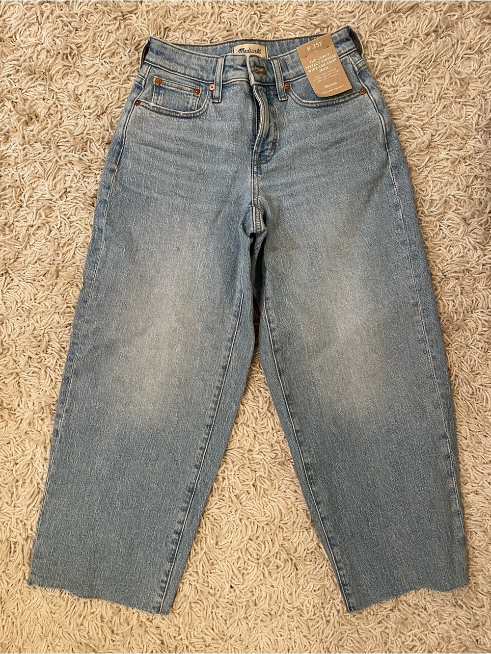 Madewell - The Curvy Perfect Vintage Wide-Leg Crop Jean - Light Blue High-Rise